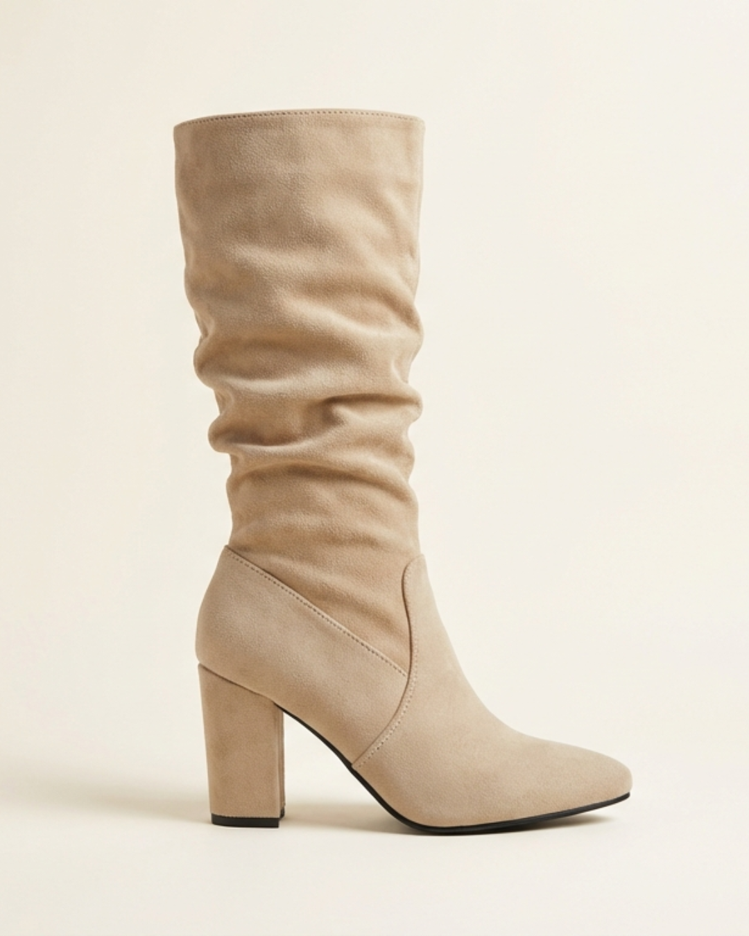 Damen Stiefel Elena – Hochschaft mit Absatz, Wildleder