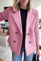 Damen Strickblazer Greta – Tailliert, Kragen mit Kerbe
