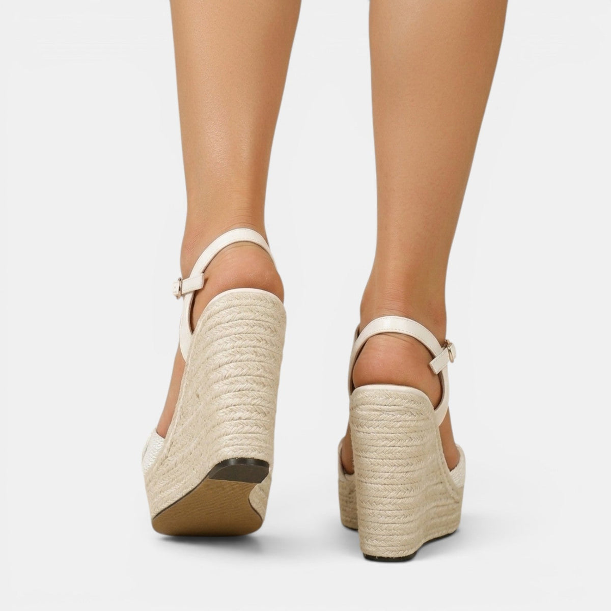 Damen Sandale Emma – Geflochtene Keilabsatz-Plattform Sommer