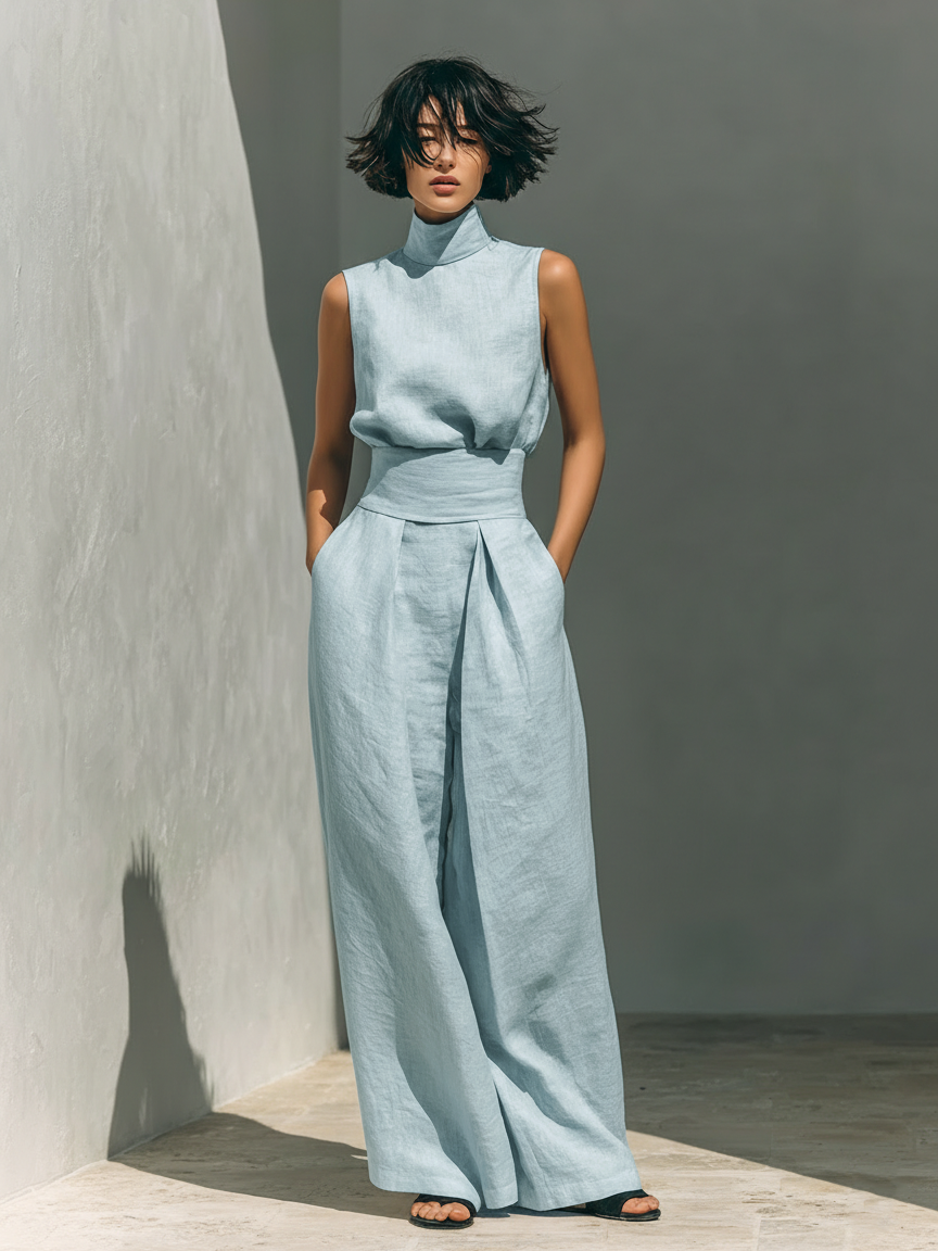 Damen Leinenanzug Elena – Minimalistisch, Baumwolle-Leinen