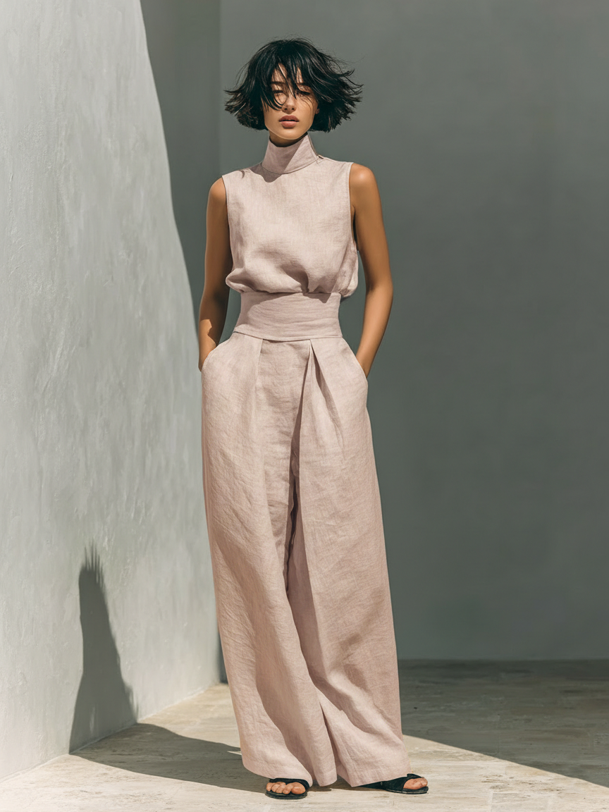 Damen Leinenanzug Elena – Minimalistisch, Baumwolle-Leinen