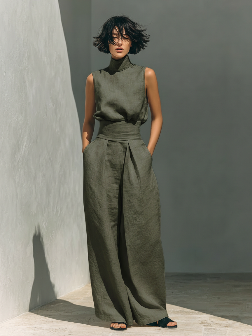 Damen Leinenanzug Elena – Minimalistisch, Baumwolle-Leinen