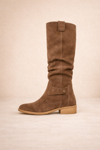 Damen Stiefel Luna – Wildlederoptik, warm, elegant