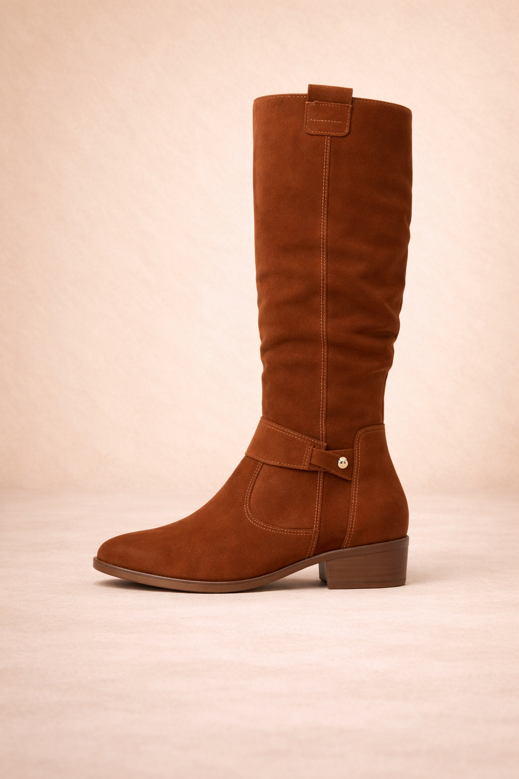 Damen Stiefel Luna – Wildlederoptik, warm, elegant