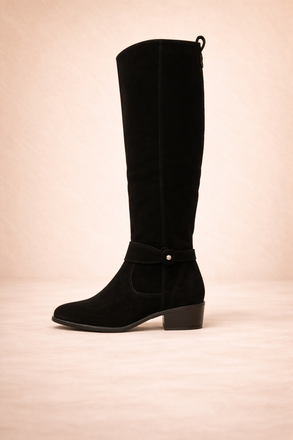 Damen Stiefel Luna – Wildlederoptik, warm, elegant