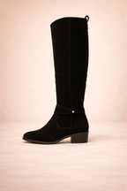 Damen Stiefel Luna – Wildlederoptik, warm, elegant