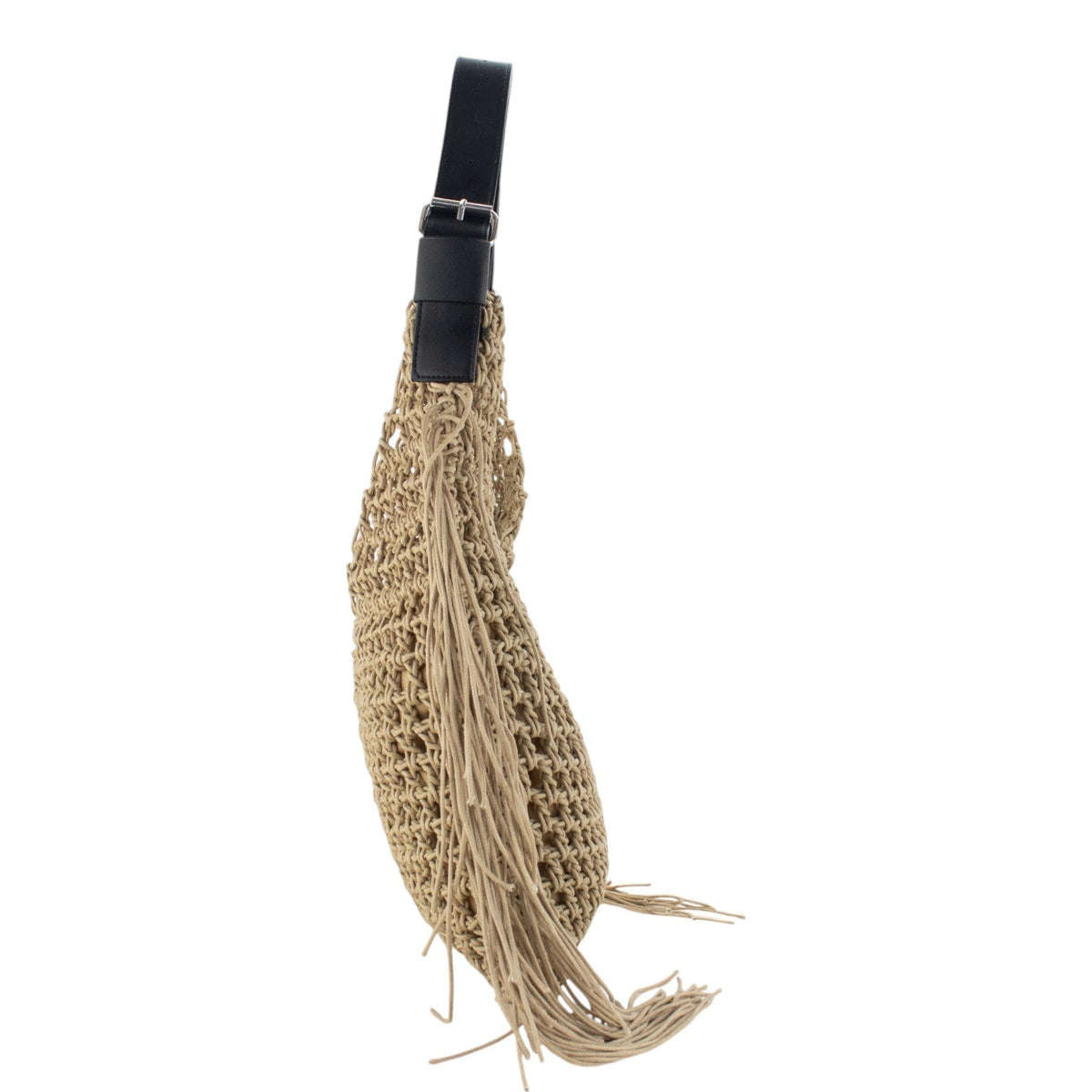 Damen Strandtasche Sophia – geflochtene Kordel, Hobo-Style