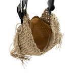 Damen Strandtasche Sophia – geflochtene Kordel, Hobo-Style