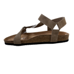 Herren Sandale Paul – Beige, Minimaldesign, Klebeverschluss