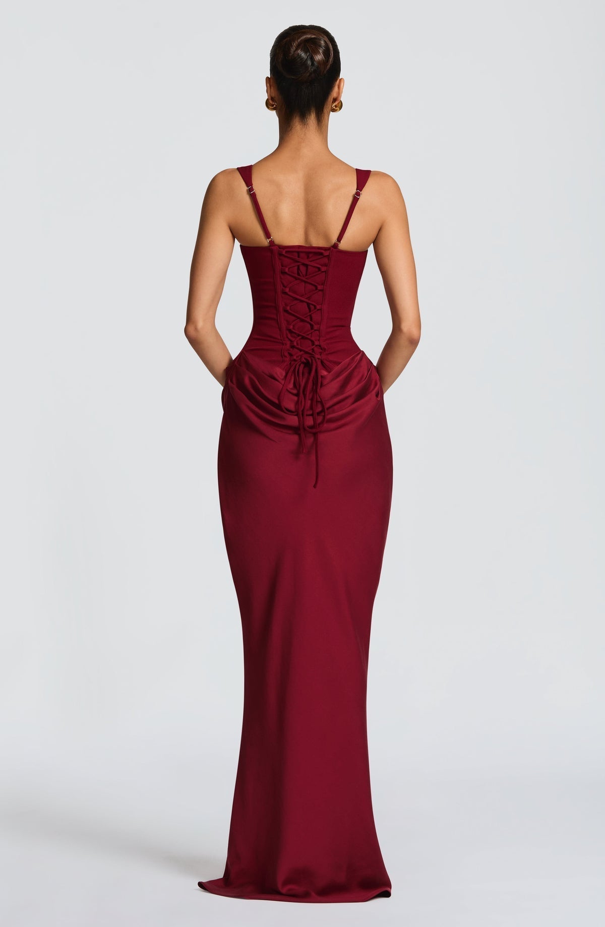 Damen Maxikleid Greta – Sanduhrform mit Korsett