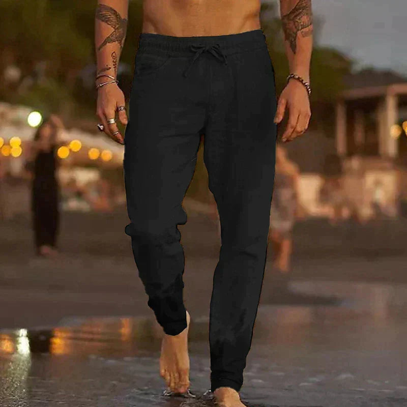 Herren Leinenhose Felix – Atmungsaktiv, lockerer Schnitt
