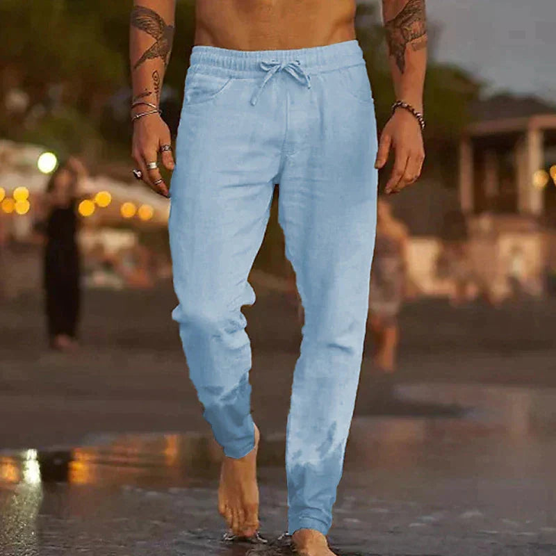 Herren Leinenhose Felix – Atmungsaktiv, lockerer Schnitt
