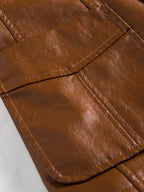 Herren Lederjacke Marcus – Premium Karamell, Kunsthandwerk