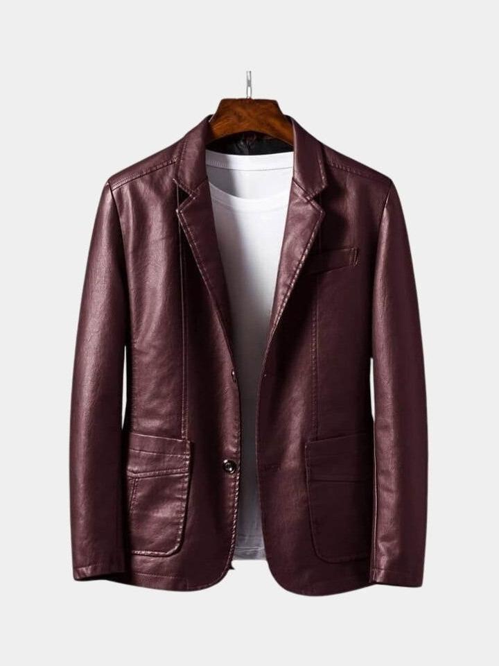 Herren Lederjacke Marcus – Premium Karamell, Kunsthandwerk