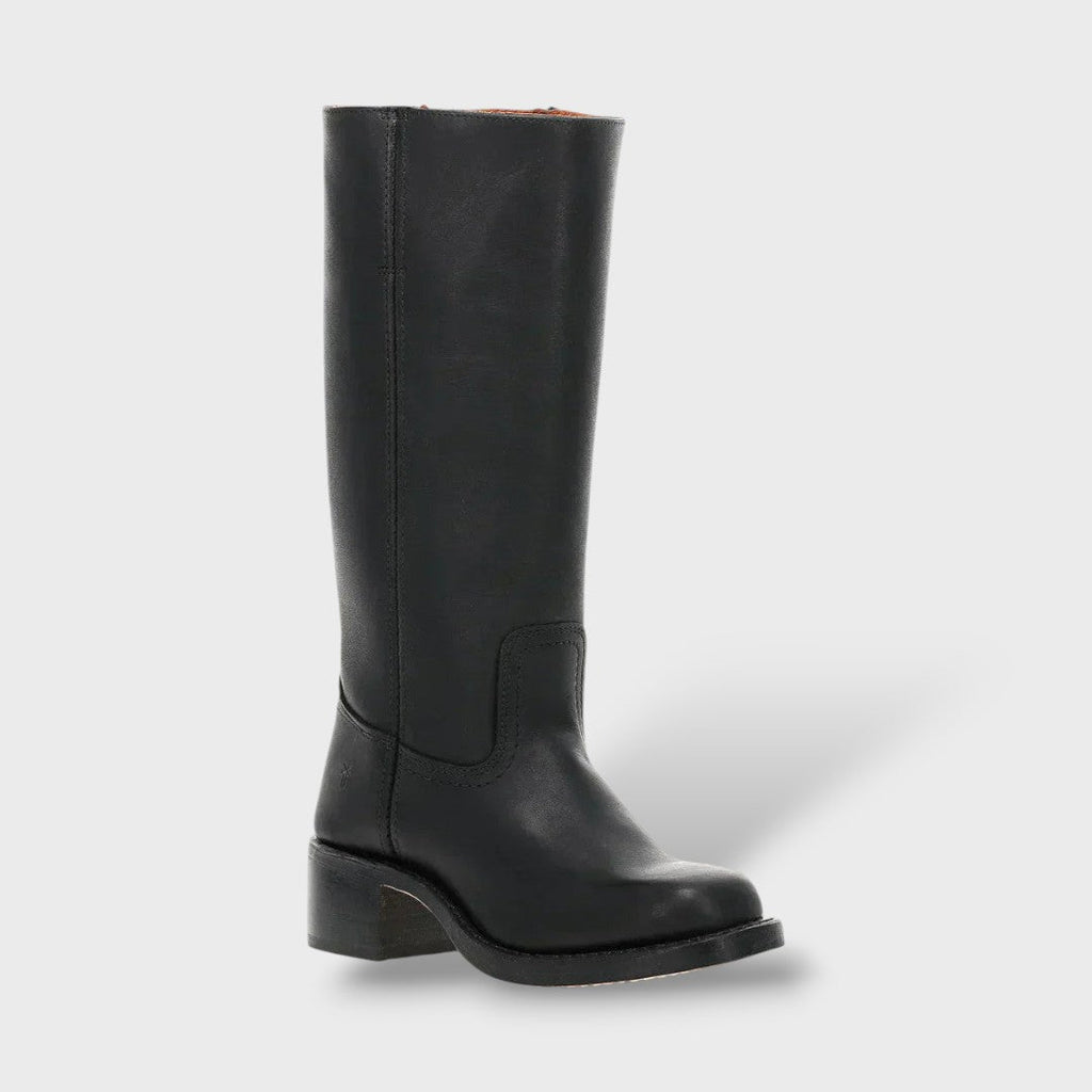 Damen Stiefel Clara – Kniehoch elegant, strukturierte Sohle