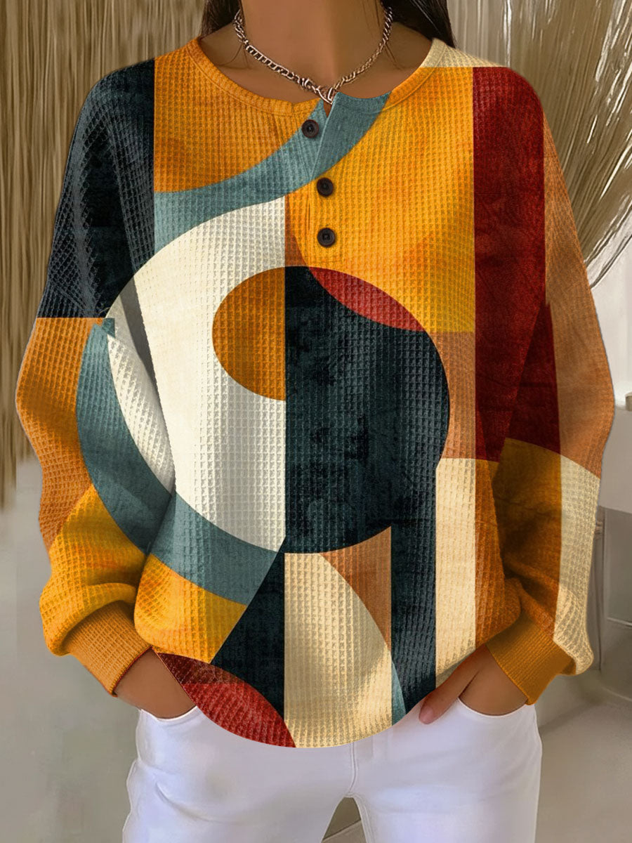 Damen Strickpullover Sofía – Geometrisches Muster