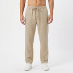 Herrenhose Felix – Leinen, elastischer Bund, gerade Passform