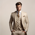 Herren Anzug Felix – Dreiteiliger Schnitt, atmungsaktiv, Hochzeit