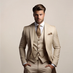 Herren Anzug Felix – Dreiteiliger Schnitt, atmungsaktiv, Hochzeit