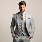 Herren Anzug Felix – Dreiteiliger Schnitt, atmungsaktiv, Hochzeit