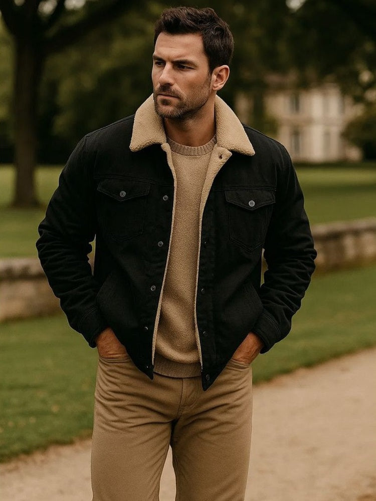 Herren Bomberjacke Felix – Sherpa-Futter, robust und warm