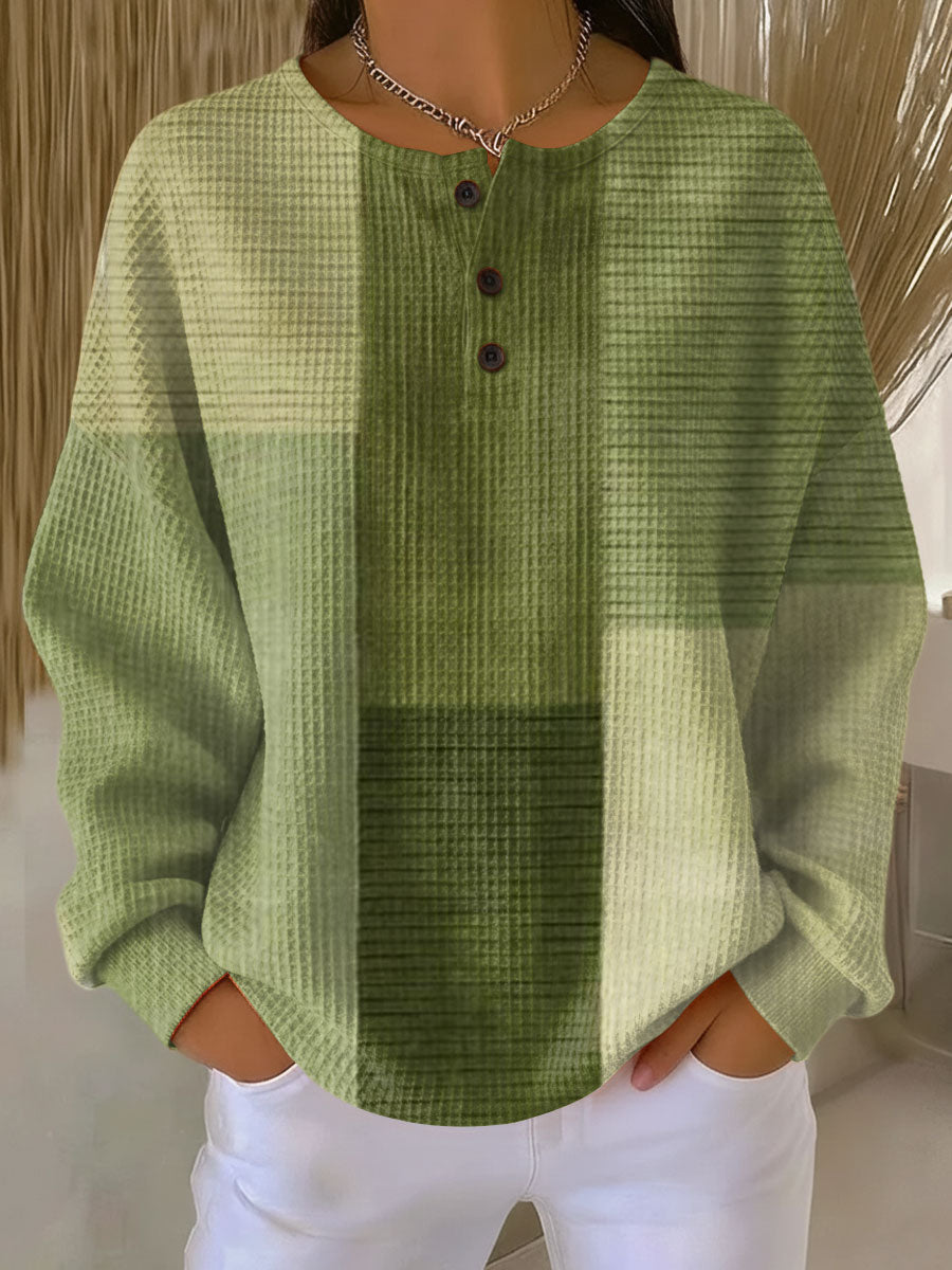 Damen Strickpullover Elena – Farbblock, Grüntöne