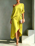 Damen Asymmetrisches Kleid Camila – Fließender Schnitt elegant