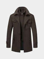 Herrenmantel Paul – Wollmischung, eleganter Schnitt, zeitlos