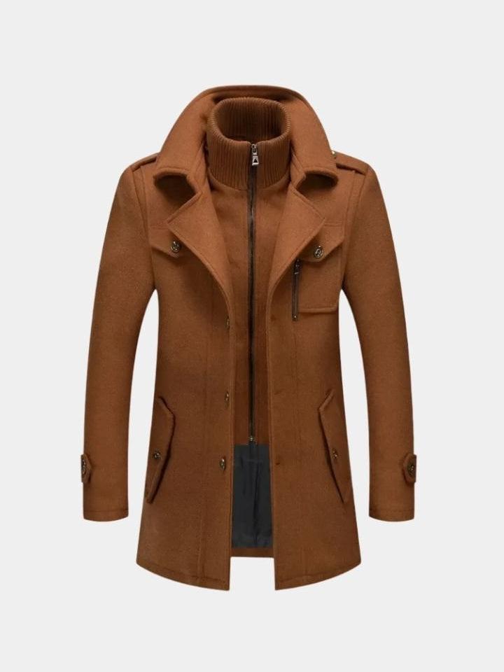 Herrenmantel Paul – Wollmischung, eleganter Schnitt, zeitlos