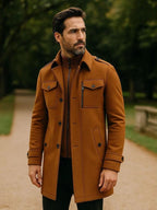 Herrenmantel Paul – Wollmischung, eleganter Schnitt, zeitlos