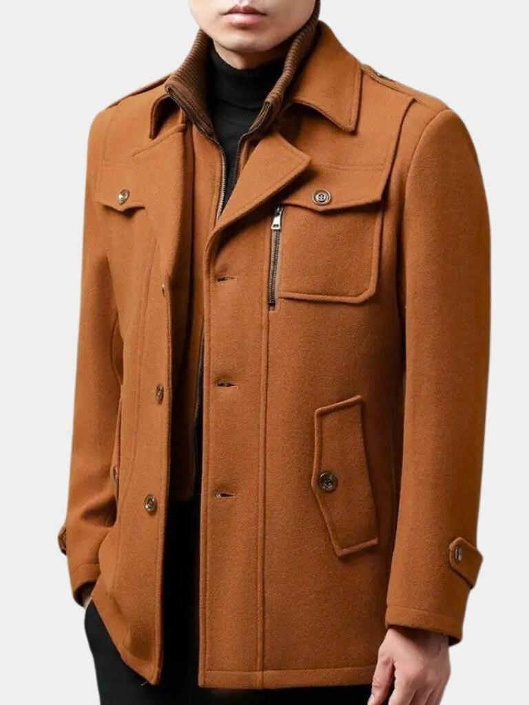 Herrenmantel Paul – Wollmischung, eleganter Schnitt, zeitlos