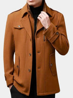 Herrenmantel Paul – Wollmischung, eleganter Schnitt, zeitlos