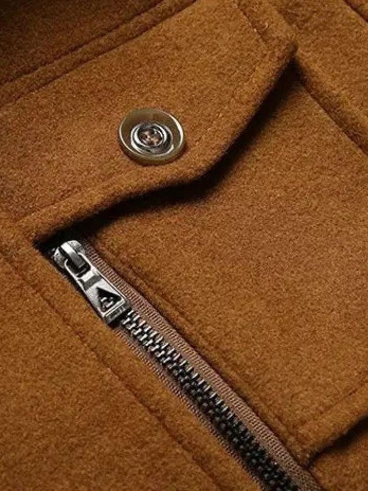 Herrenmantel Paul – Wollmischung, eleganter Schnitt, zeitlos
