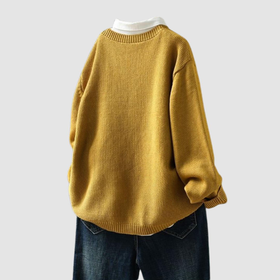 Damen Strickjacke Marlene – Gemütliches Strickmaterial, umhüllend