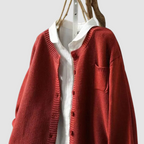Damen Strickjacke Marlene – Gemütliches Strickmaterial, umhüllend