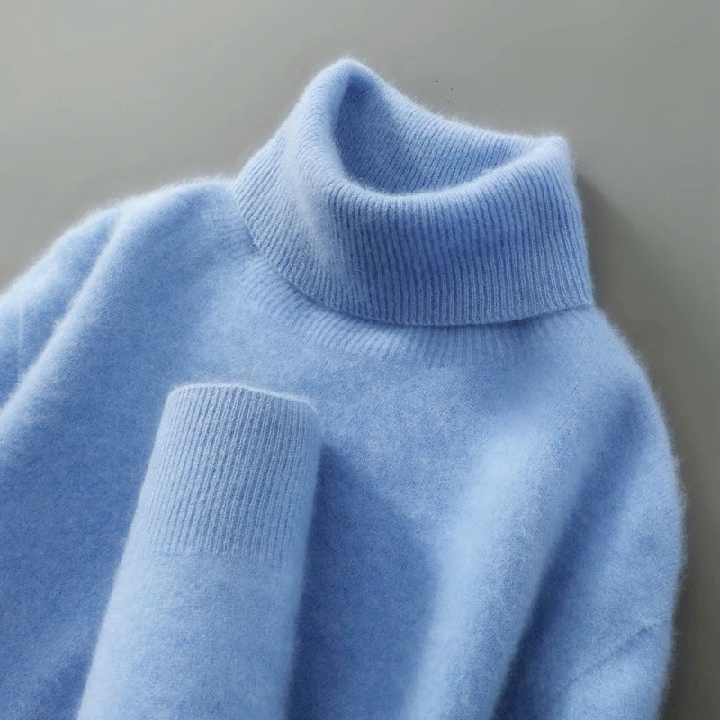 Damen Rollkragenpullover Emma – Relaxed Fit Wollmischung