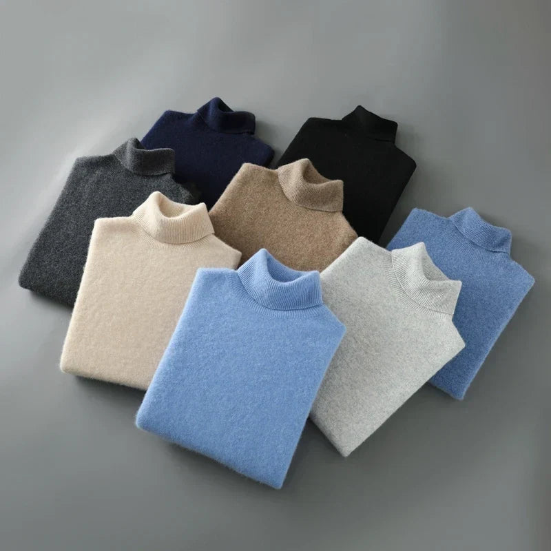 Damen Rollkragenpullover Emma – Relaxed Fit Wollmischung