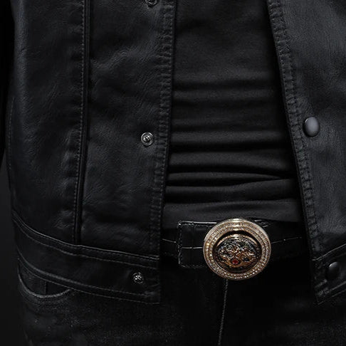 Herrenjacke Felix – Echtleder, moderner Schnitt, leicht