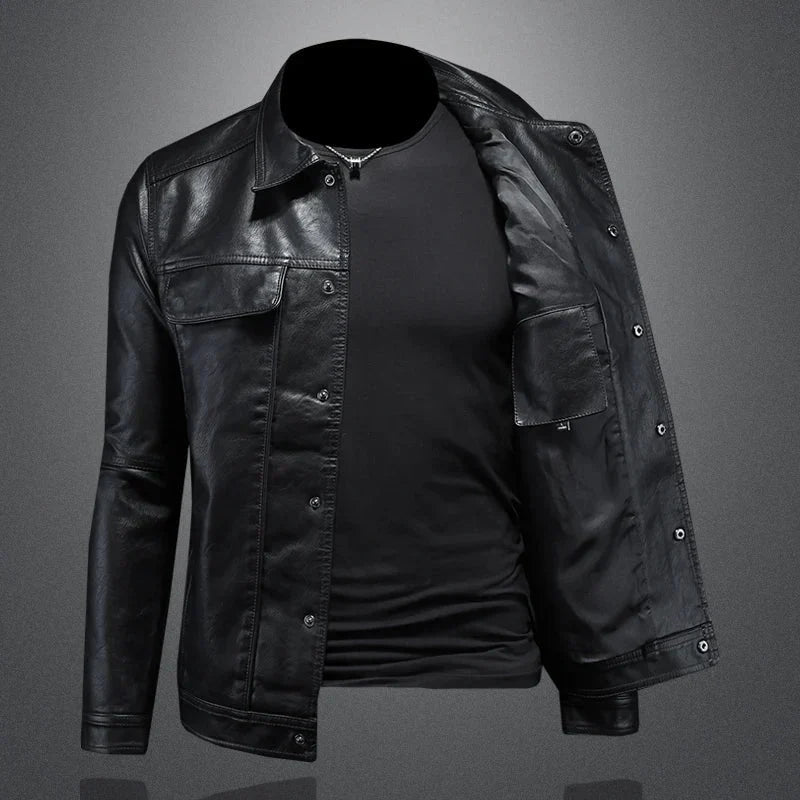 Herrenjacke Felix – Echtleder, moderner Schnitt, leicht