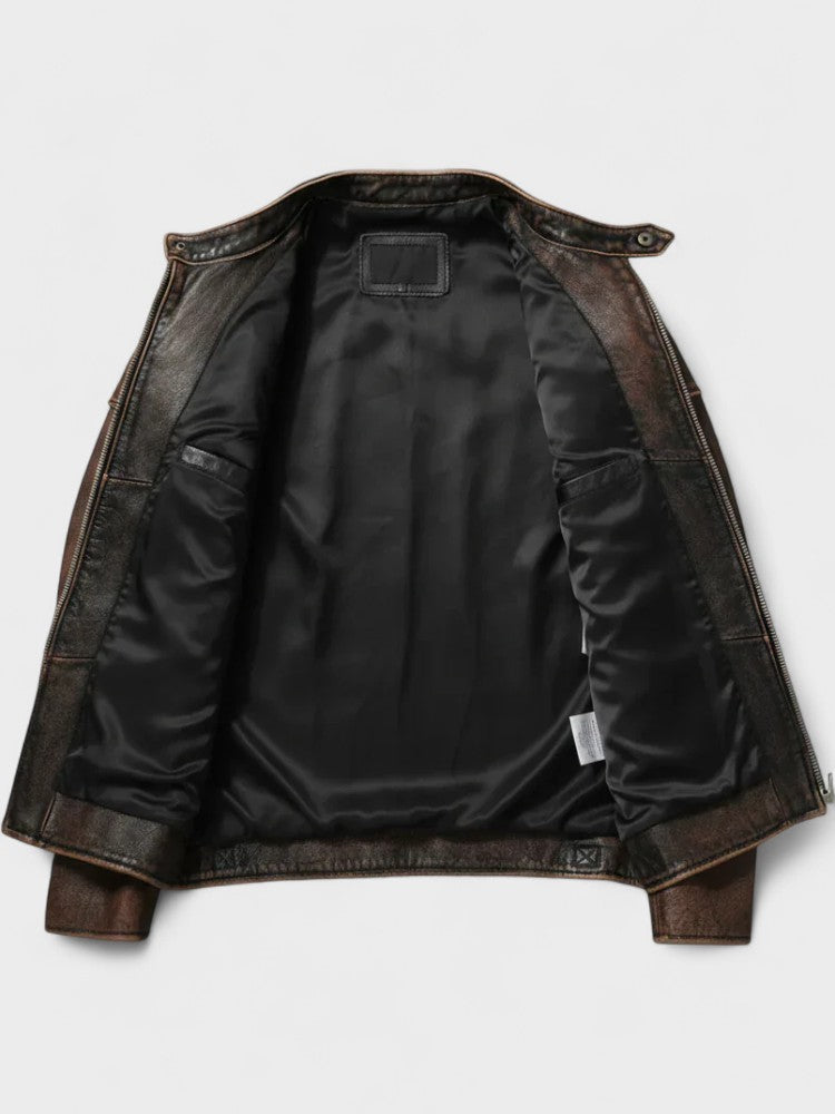 Herren Lederjacke Felix – Vintage Herbst, robust und zeitlos