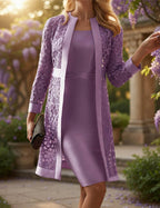 Damen Kleid mit Cardigan Emma – Spitze, eleganter Schnitt