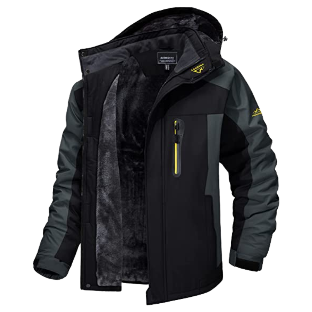Herren Regenjacke Marcus – Wasserdicht, Kapuze abnehmbar