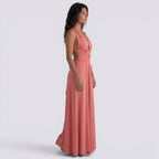 Damen Maxikleid Lina – Wickeldesign, vielseitig bindbar, für Hochzeiten