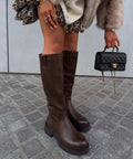 Damen Stiefel Langschaft Chira – Braun, Gefüttert