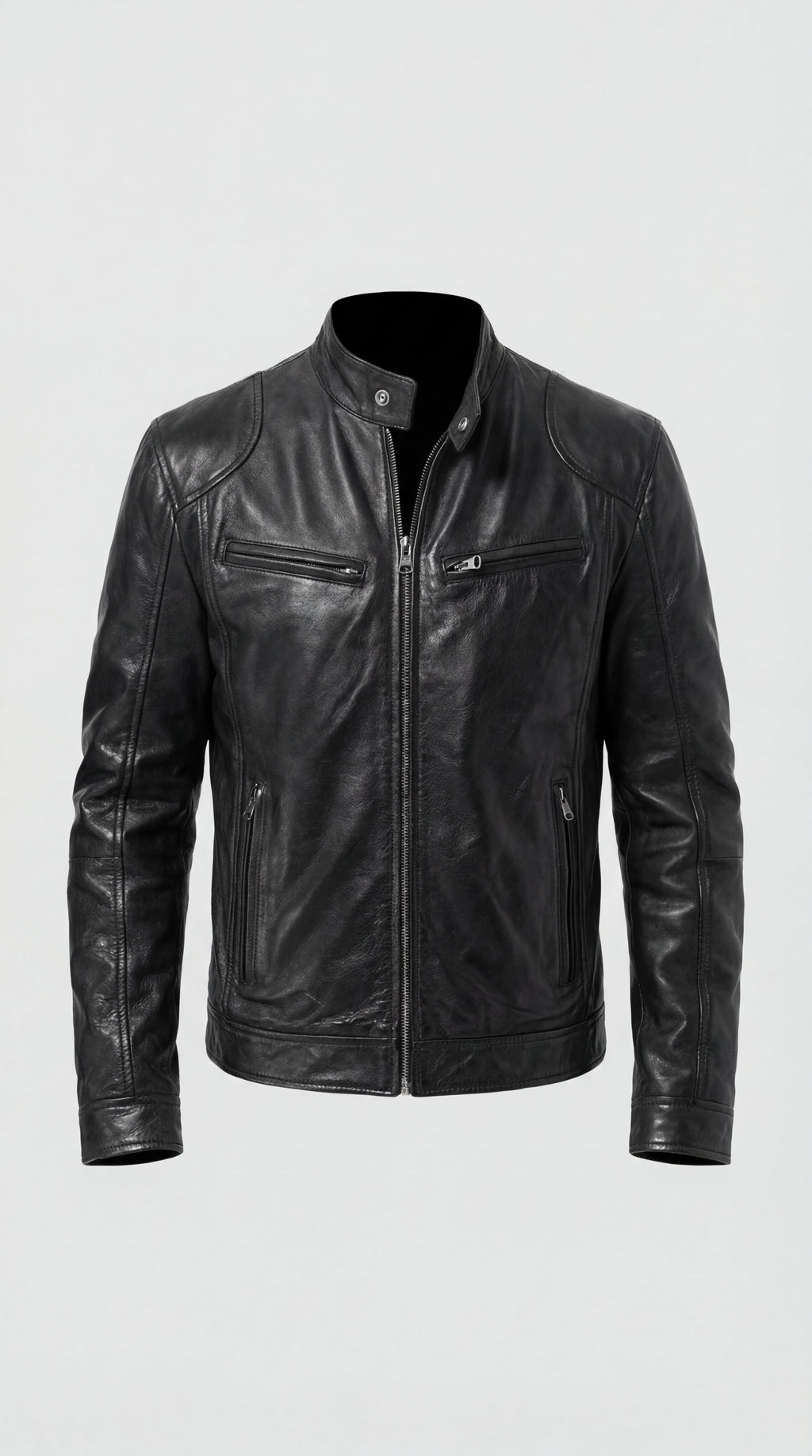 Herrenjacke Felix – Kunstleder elegant mit Futter