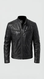 Herrenjacke Felix – Kunstleder elegant mit Futter