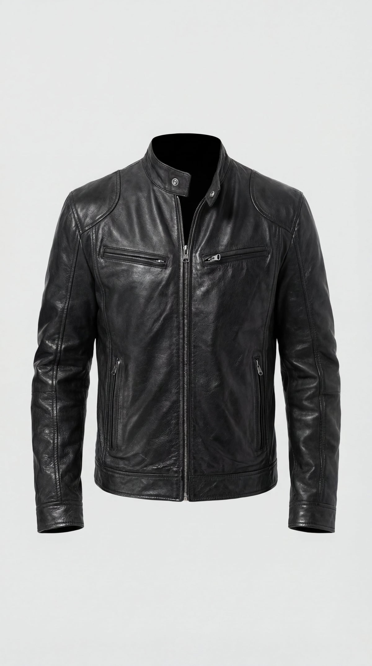 Herrenjacke Felix – Kunstleder elegant mit Futter