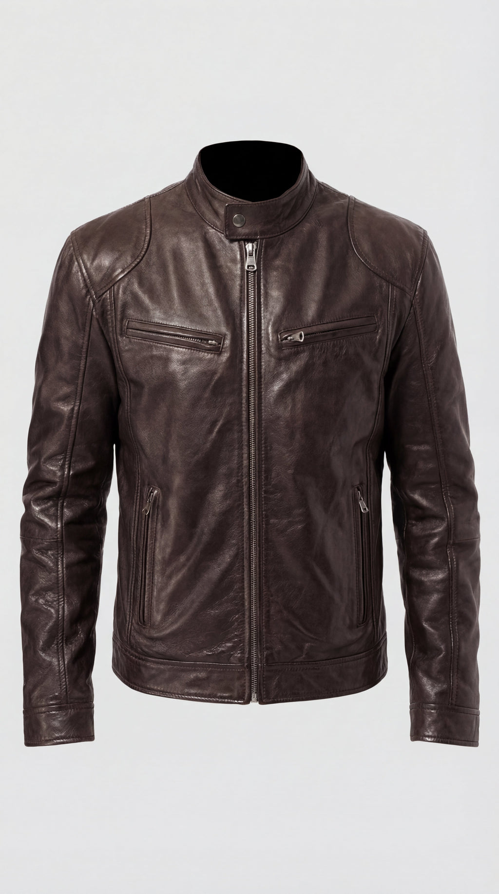 Herrenjacke Felix – Kunstleder elegant mit Futter