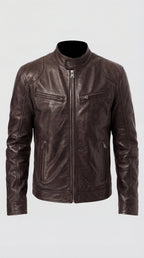 Herrenjacke Felix – Kunstleder elegant mit Futter