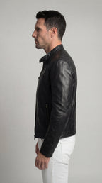 Herrenjacke Felix – Kunstleder elegant mit Futter